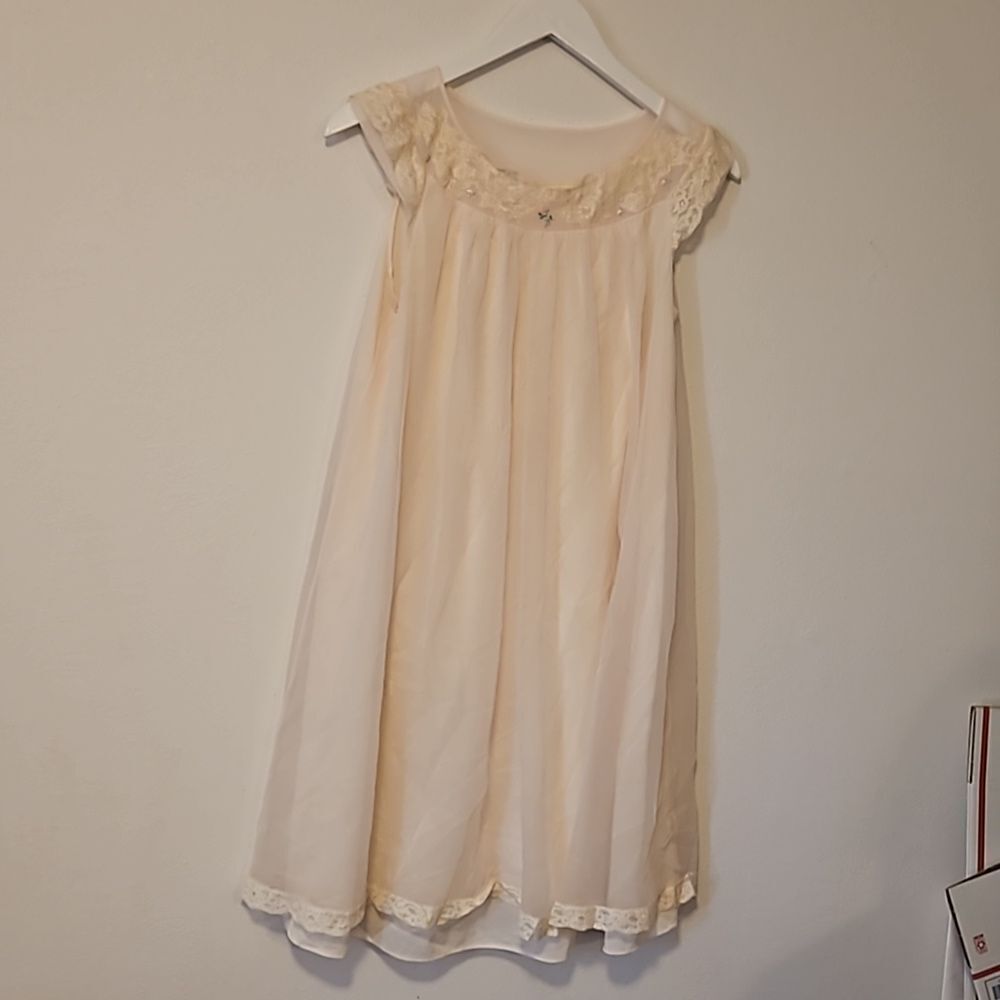 SHADOW LINE SLEEPWEAR   WHITE  Gown  S